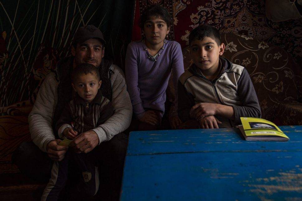 This is a a picture of Shindan and his family. Photo: Orkhan Azimov