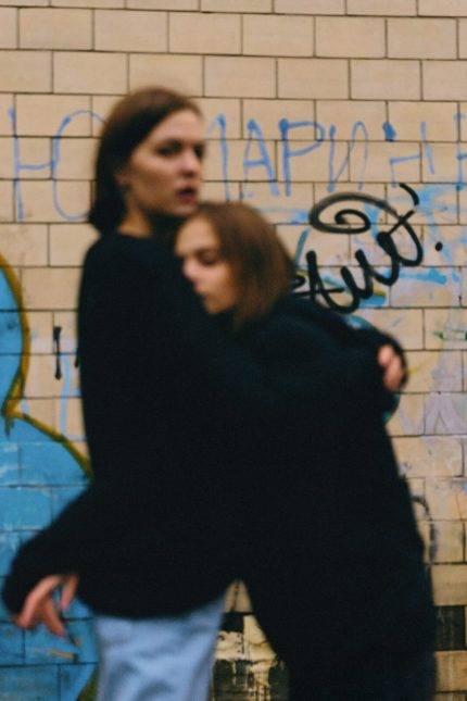 Maria and her sister Alexandra. Photo: Marysia Myanovska